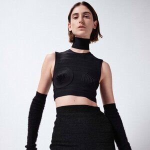 Hervé Léger Paris Milano Cropped Bandage Top